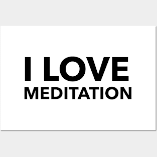 I Love Meditation Posters and Art